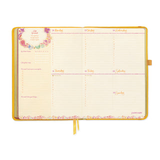 *PRE-ORDER* 2027 Diary Planner | Limoncello Yellow | Year for Joy & Happiness