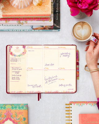 *PRE-ORDER* 2027 Diary Planner | Burgundy | Year to Dream Boldly