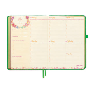 *PRE-ORDER* 2027 Diary Planner | Emerald Green | Year to Rewrite Your Story