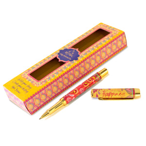 Happiness Rollerball Pen - Purple Ink