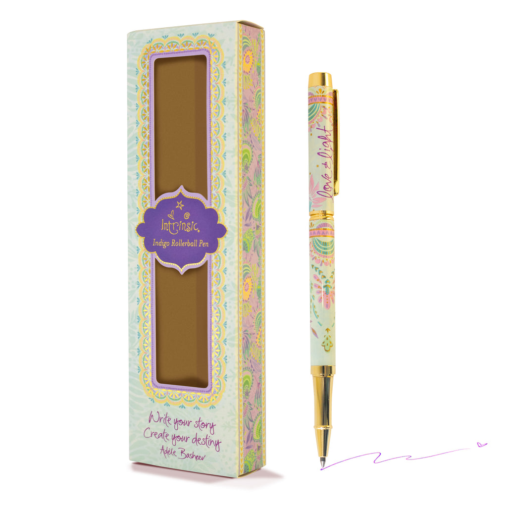 Love & Light Rollerball Pen - Purple Ink