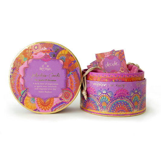 Intrinsic's Intuition Cards for Goals & Dreams. 32 affirmation cards with quotes from Adèle Basheer to inspire and empower. Beautiful to receive spiritual guidance, deep insight and tune into your inner knowing when you need a dose of motivation to create your fate and bring your dreams to life.