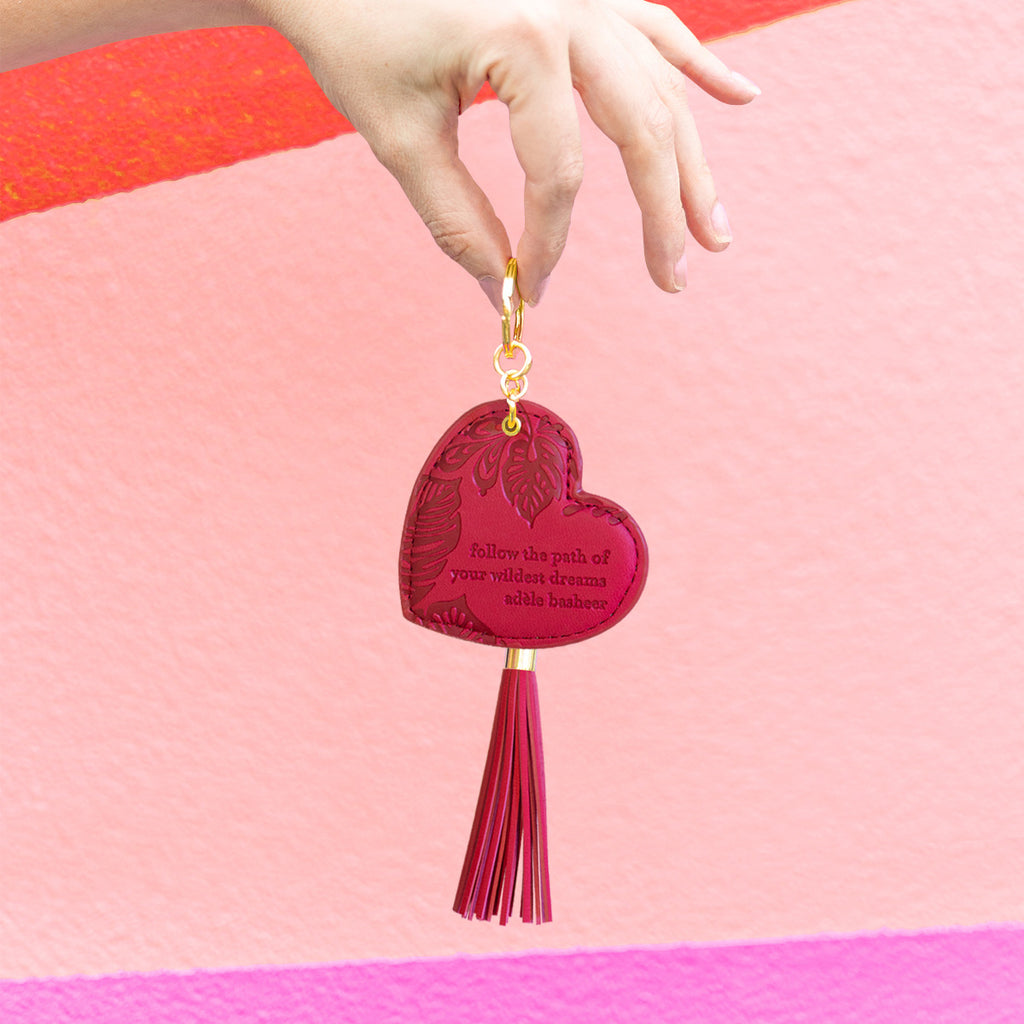 Radiant Ruby Red Key Chain