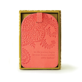 Peach Luggage Tag