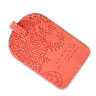 Peach Luggage Tag
