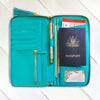 Turquoise Twist Travel Clutch in Gift Box