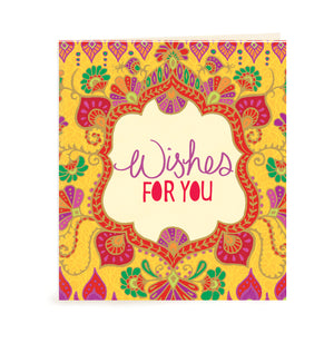 Intrinsic-Wishes for You Yellow Gift Tag