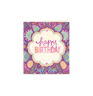 Intrinsic Adèle Basheer Happy Birthday Greeting Gift Tag. Blank inside for your message. 