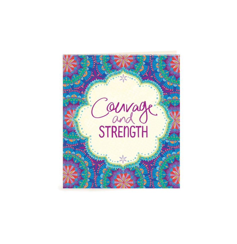 Intrinsic Adèle Basheer Courage and Strength Gift Tag. Blank inside for your message. 