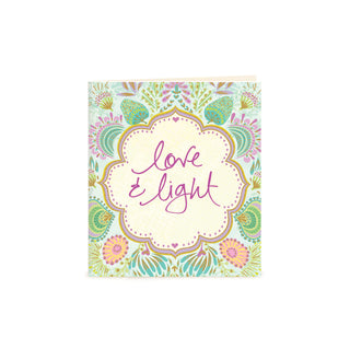 Intrinsic Love and Light Inspirational Gift Tag from Adèle Basheer. Blank inside for your message. 