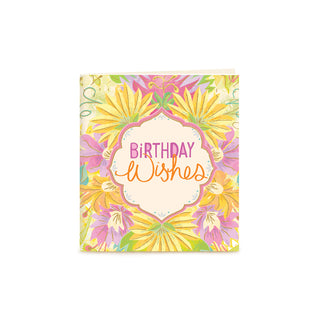 Birthday Wishes Burst Gift Tag