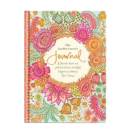 Intrinsic Garden Lover's Gardening Blank A5 Journal - Designed in Australia with inspirational quote by Adele Basheer 