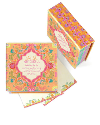 Live Life Wonderful Notebox