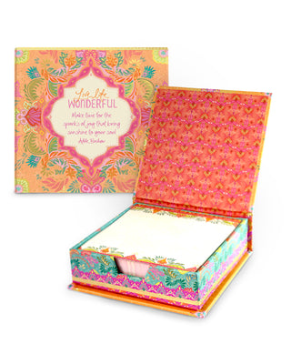 Live Life Wonderful Notebox