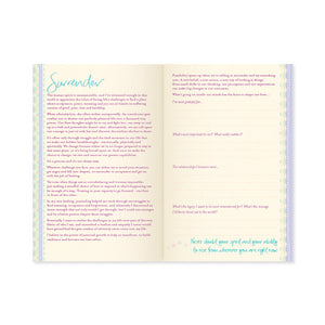 Inspirational Intrinsic A5 Guided Healing Thourghts Journal inner pages - guided journaling prompts for self-discovery, to rise up above life’s challenges. Moving through the struggle of dark moments with resilience, to find meaning and peace. 