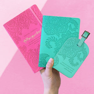 Tahitian Turquoise Passport Wallet