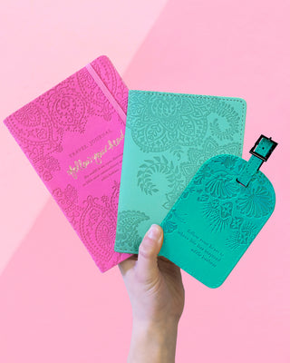 Turquoise Twist Luggage Tag