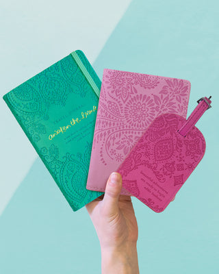 Moonlit Mauve Purple Passport Wallet