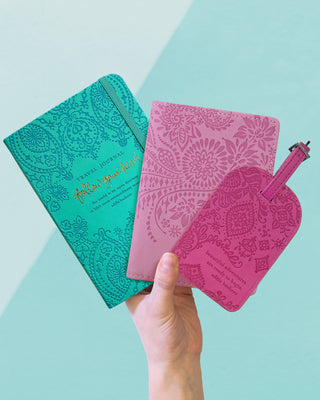 Moonlit Mauve Purple Passport Wallet