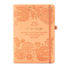 Intrinsic 2025 orange peach coral week to a page diary A5 stationery