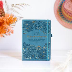 Australian and New Zealand blue 2025 diary planner for work