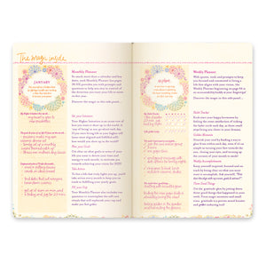 2025 Diary Planner | The Year to Ignite Your Light - Peach