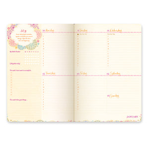 2025 Diary Planner | The Year for Joy & Happiness - Tahitian Turquoise