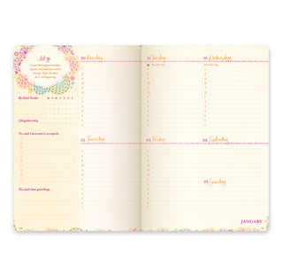 2025 Diary Planner | The Year to Ignite Your Light - Peach