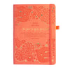 2025 orange peach coral diary planner journal