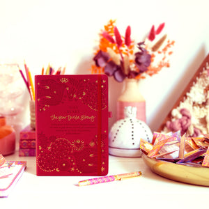 2025 Diary Planner | The Year to Rise Strong - Radiant Ruby Red