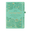 Intrinsic 2025 Tahitian Turquoise Aqua Green Diary Planner Organiser with Adèle Basheer quotes