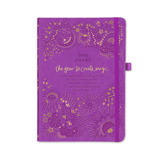 2026 Diary Planner | Berry Bliss Purple | Year to Create Magic