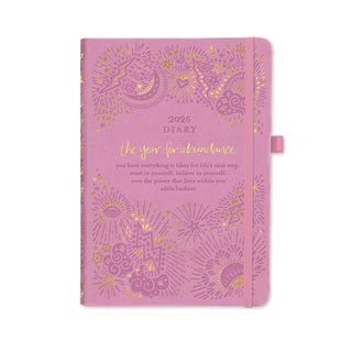 2026 Diary Planner | Moonlit Mauve Purple | Year for Abundance