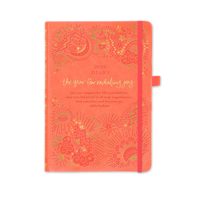 2026 Diary Planner | Peach | Year for Radiating Joy