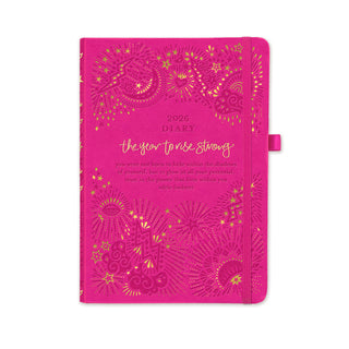 2026 Diary Planner | Positively Pink | Year to Rise Strong