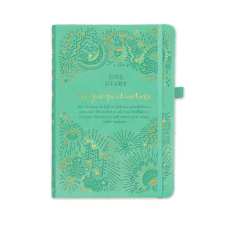 2026 Diary Planner | Tahitian Turquoise | Year for Abundance