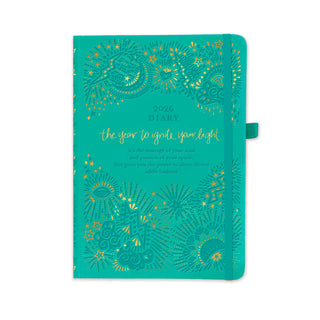 2026 Diary Planner | Turquoise Twist | Year to Ignite Your Light