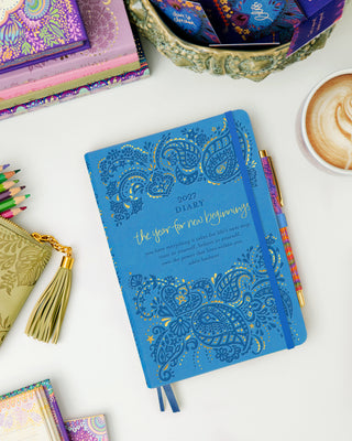 *PRE-ORDER* 2027 Diary Planner | Bahama Blue | Year for New Beginnings