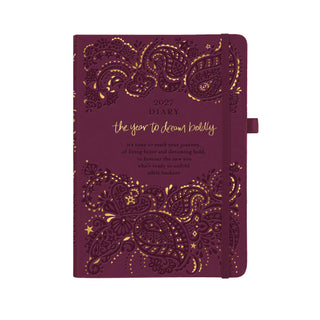 *PRE-ORDER* 2027 Diary Planner | Burgundy | Year to Dream Boldly
