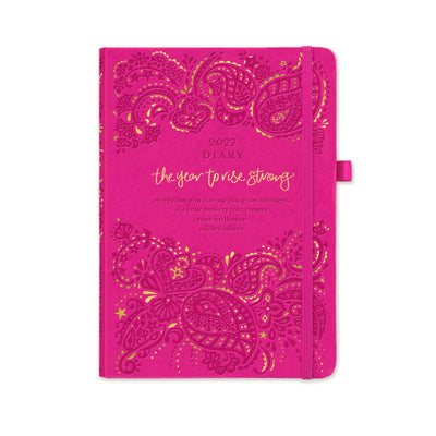 *PRE-ORDER* 2027 Diary Planner | Positively Pink | Year to Rise Strong