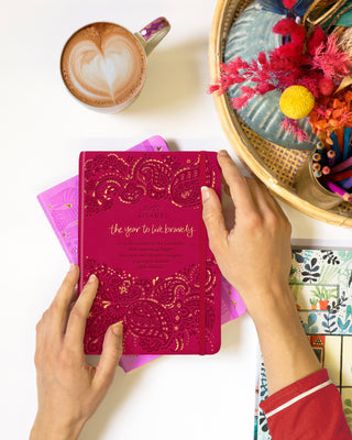 *PRE-ORDER* 2027 Diary Planner | Radiant Ruby Red | Year to Live Bravely