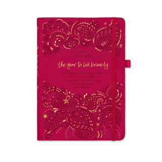 *PRE-ORDER* 2027 Diary Planner | Radiant Ruby Red | Year to Live Bravely