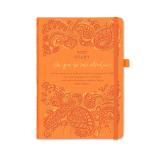 *PRE-ORDER* 2027 Diary Planner | Sunrise Orange | Year for New Adventures