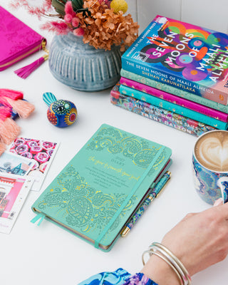 Intrinsic Australian 2027 Tahitian Turquoise Aqua Diary Planner - the year to nourish your soul
