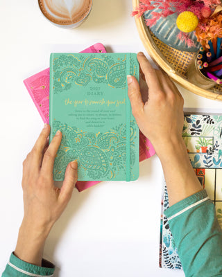 *PRE-ORDER* 2027 Diary Planner | Tahitian Turquoise | Year to Nourish Your Soul