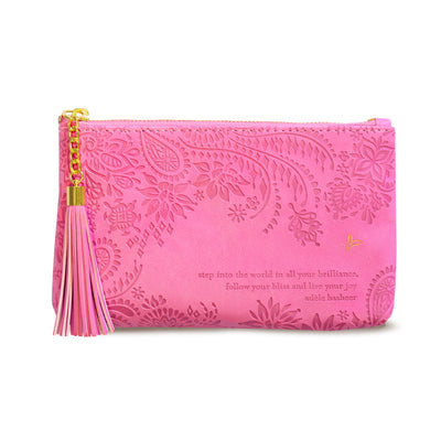 Follow Your Bliss Essentials Purse - Rose Quartz Pink