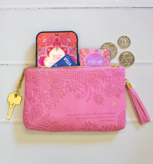 Follow Your Bliss Essentials Purse - Rose Quartz Pink