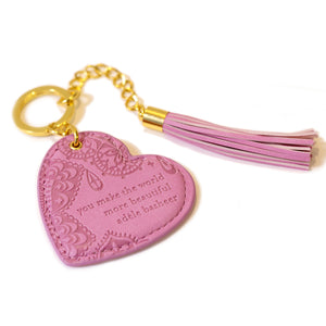 Moonlit Mauve Purple Key Chain