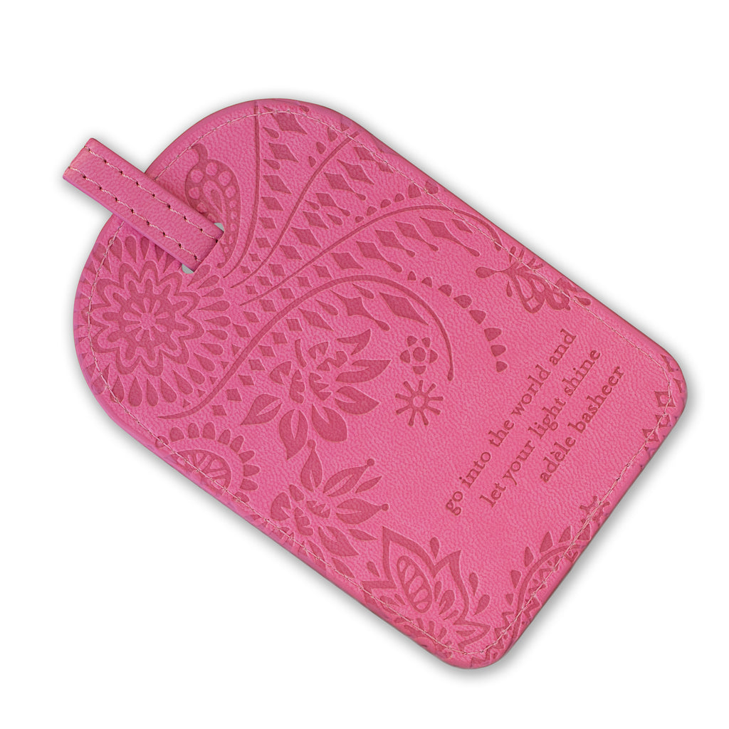 Rose Quartz Pink Luggage Tag