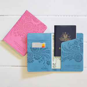 Denim Days Blue Passport Wallet